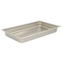 304 Stainless Steel 25 Gauge Anti Jamming Full Size Steam Table Pan, 2.5 inch Deep