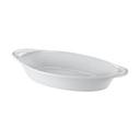Stoneware White Smooth Lasagna Baker, 12 Ounce Capacity