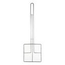 Nickel Plated Square Fine Mesh Skimmer, 6.5 inch