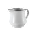 White Ceramic Creamer, 6 Ounce Capacity