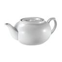 Porcelain Teapot with Strainer, 16 Ounce Capacity