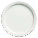 Palm Porcelain White Dessert Plate, 7.25 inch