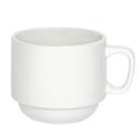 Palm Porcelain White Stacking Cup, 7 Ounce Capacity