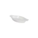 Stoneware White Ribbed with Smooth Trim Lasagna Baker, 8 Ounce Capacity