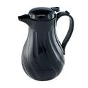 Black Swirl Insulated Beverage Server with Push Button, 20 Ounce Capacity