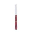 Stainless Steel Rounded Blade Pakkawood Handle Steak Knife, 9 inch