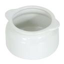 Ceramic White Onion Soup Bowl with Handle, 12 Ounce Capacity