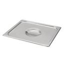304 Stainless Steel Solid Half Size Steam Table Pan Cover, 12.8 x 10.4 inch