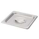 304 Stainless Steel Solid One Sixth Size Steam Table Pan Cover, 7 x 6.4 inch