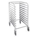 Aluminum 10-Tier End Loading Bun Pan Rack, 26 x 20.25 x 38.5 inch