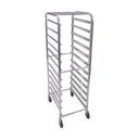 Aluminum 12-Tier End Loading Bun Pan Rack, 25.6 x 20.5 x 69 inch