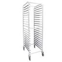 Aluminum 20-Tier End Loading Bun Pan Rack, 25.6 x 20.5 x 69 inch