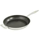 Thermalloy Stainless Steel Excalibur Coated Deluxe Fry Pan with Helper Handle, 14 x 2.3 inch