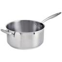 Thermalloy Stainless Steel Low Sauce Pan with Helper Handle, 8 Quart Capacity