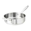 Thermalloy Stainless Steel Saute Pan with Helper Handle, 3 Quart Capacity