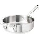 Thermalloy Stainless Steel Saute Pan with Helper Handle, 4 Quart Capacity