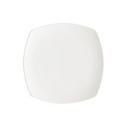 Foundation Porcelain Rounded Square Coupe Plate, 8.5 inch