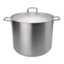 Elements Stainless Steel Stock Pot with Cover, 40 Quart Capacity