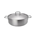 Elements Stainless Steel Brazier with Cover, 20 Quart Capacity