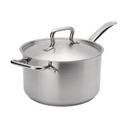 Elements Stainless Steel Sauce Pan with Cover, 3.5 Quart Capacity