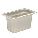 304 Stainless Steel 24 Gauge Anti Jamming One Ninth Size Steam Table Pan, 4 inch Deep
