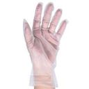 Clear Large Thermoplastic Elastomer Powder Free Gloves, 100 count
