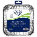 Square Cake Pan, 3 count