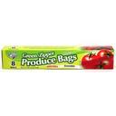 Large Green Zipper Produce Bag, 8 count