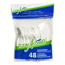 White Polypropylene Assorted Cutlery, 48 count