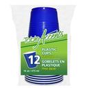 Easy Grip 16 Ounce Blue with White Interior Plastic Cup, 12 count