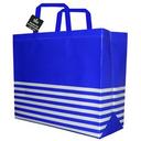 Blue and White Reusable Bag, 16 x 6 x 13 inch