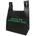 Black Reusable Bag, 15.7 x 7 x 29.3 inch