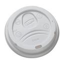 White Dome Lid Fits 10 Ounce Paper Hot Cup, 100 count