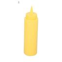 Polyethylene Yellow 8 Ounce Squeeze Dispenser, set of 6