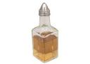 Stainless Steel 6 Ounce Pouring Top Glass Base Oil and Vinegar Dispenser, set of 6