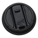 Black Smart Top Reclosable Dome Lid Fits 12 and 16 Ounce Hot Cup, 100 count