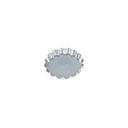 Tinned Round Fluted Tart Mold, 2.4 x 0.4 inch
