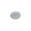 Tinned Round Fluted Tart Mold, 3.2 x 0.47 inch