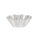 Tinned Brioche Small Fluted Mold with 9 Ribs, 2.4 x 0.9 inch