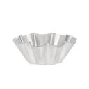 Tinned Brioche Small Fluted Mold with 9 Ribs, 2.8 x 1 inch