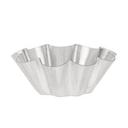 Tinned Brioche Small Fluted Mold with 10 Ribs, 3.2 x 1.3 inch