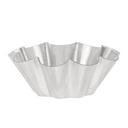 Tinned Brioche Small Fluted Mold with 10 Ribs, 3.5 x 1.4 inch