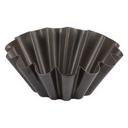 Non Stick Continental Style Wide Ribs Brioche Mold with Flat Bottom, 6.2 inch Dia X 2.20 inch Height