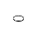 Stainless Steel Tart Ring with Rolled Edges, 4.7 inch Diameter