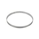 Stainless Steel Tart Ring with Rolled Edges, 10.6 inch Diameter