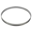 Stainless Steel Tart Ring with Rolled Edges, 13 inch Diameter