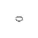 Stainless Steel Deep Tart Ring with Rolled Edges, 8 x 8 x 2,7 centimeter