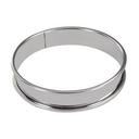 Stainless Steel Four Square Tart Rings Set, 3.5 inch x 0.8 inch Height Cavity