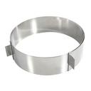 Stainless Steel Adjustable Cake Ring, 6.3 inch to 11 inch x 2.4 inch Height Cavity