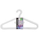 Heavy Weight White Hanger, 4 count